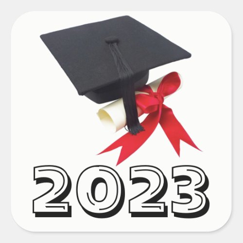 Class of 2023 White Square Sticker by Janz