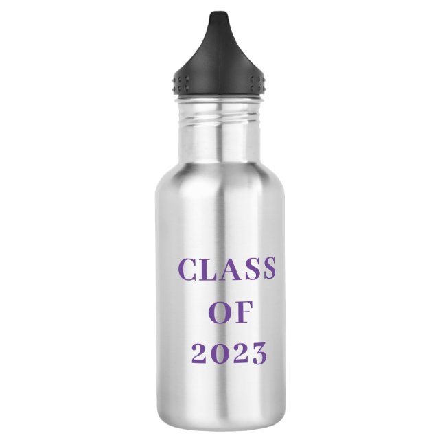 Class of 2023 with Name Stainless Steel Water Bottle (Left)