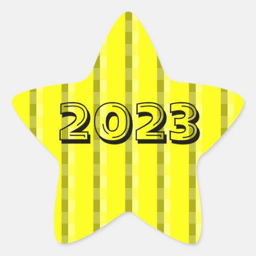 Class of 2023 Yellow Star Sticker by Janz