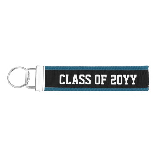 Class of 2024 2025 Personalized Name and Year Wrist Keychain