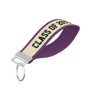 Class of 2024 2025 Personalized Name and Year Wrist Keychain