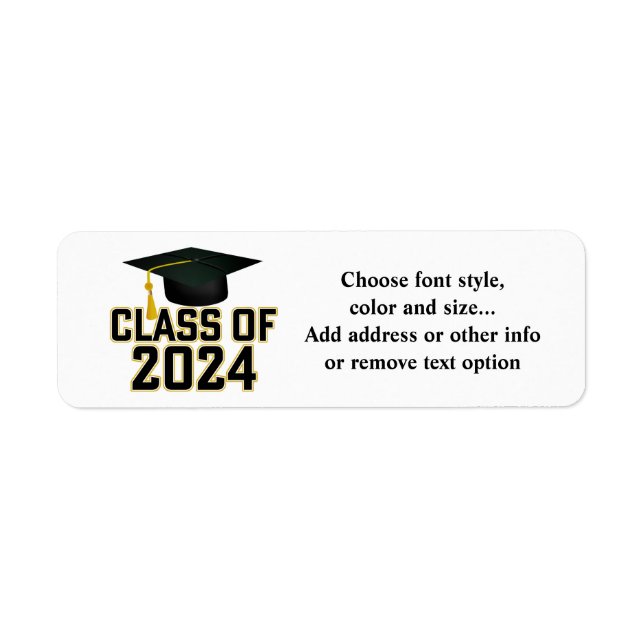 Class of 2024 Alumni  Label (Front)