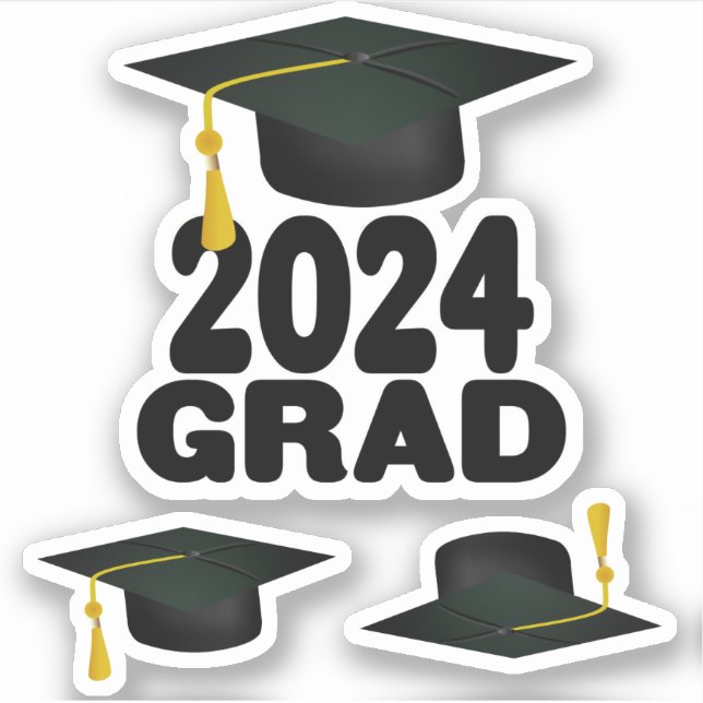 Class of 2024 Alumni  Sticker (Front)