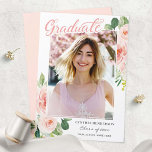Class of 2024 Blush Pink Floral Girl Graduation Announcement<br><div class="desc">Personalize this "Blush Pink Floral Girl Graduation Announcement Card" to announce the graduation to your family and friends! You can easily customize it to be uniquely yours! For further customization,  please use our design tool to modify this template.</div>