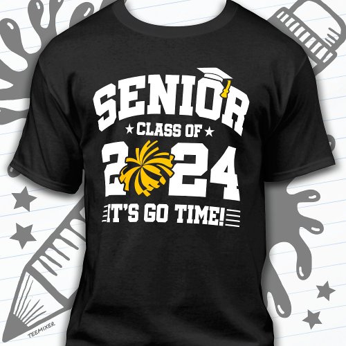 Class of 2024 Cheerleader Squad Cheer Senior 2024 T_Shirt