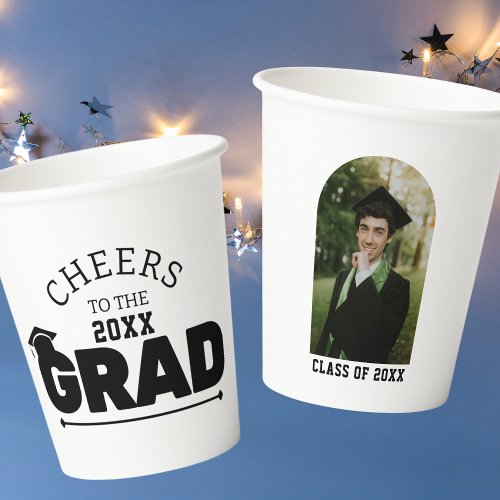 Class of 2024 Cheers to the Grad Photo Arch Paper Cups