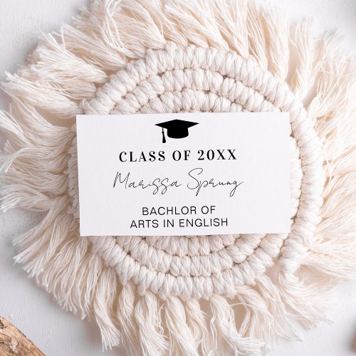 Class of 2024 College Grad Party Modern Graduation Enclosure Card