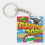 Class of 2024 Comic Book Keychain
