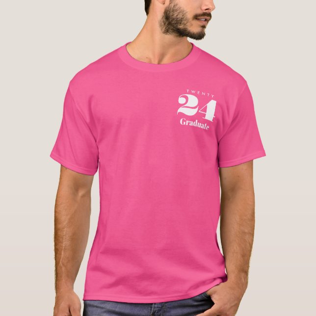 Class of 2024 Family Graduation Custom High School T-Shirt (Front)