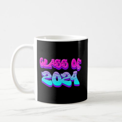 Class Of 2024 For High School Seniors Graffito Coffee Mug