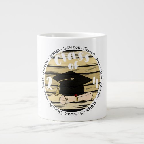 Class of 2024 giant coffee mug