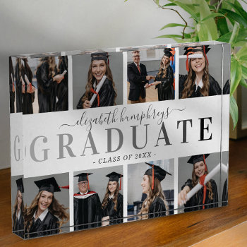 Class Of 2024 Graduate Photo Block by special_stationery at Zazzle