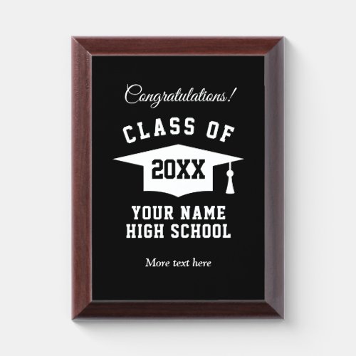 Class of 2024 graduation award plaques for student