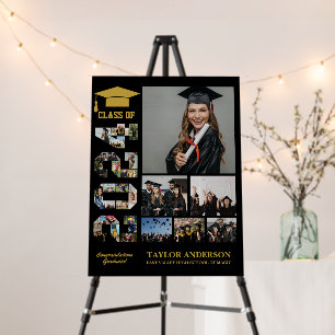 Class of 2024 Graduation Day Senior Photo Collage Foam Board