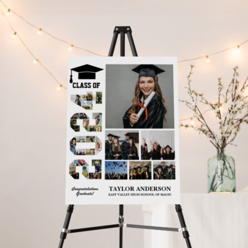 Class of 2024 Graduation Day Senior Photo Collage Foam Board