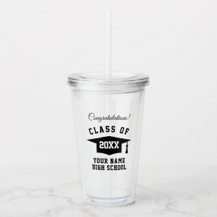Class of 2024 graduation gift acrylic tumbler