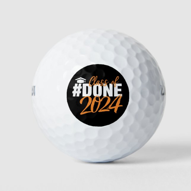 Class of 2024 Graduation Gifts for Him Family Golf Balls (Front)