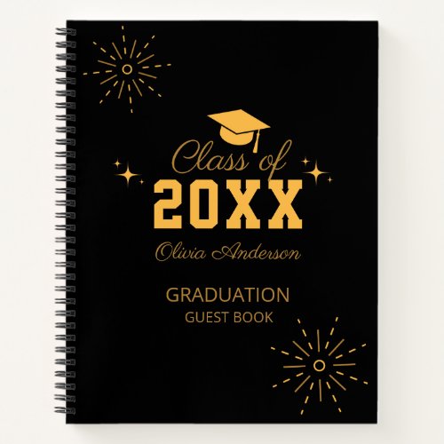 Class of 2024 Graduation Guest Book Hardcover 