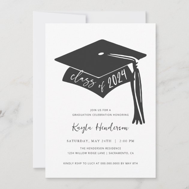 Class Of 2024 Graduation Invitation Zazzle   Class Of 2024 Graduation Invitation Rca0ded5b0c254f48adb1f454b5871897 Tcvt0 630 