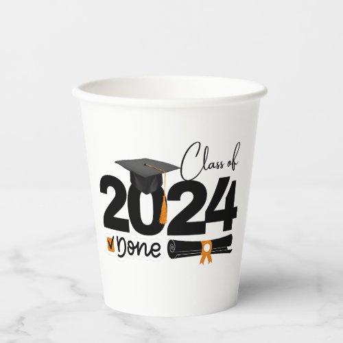 Class Of 2024 Graduation Paper Cups