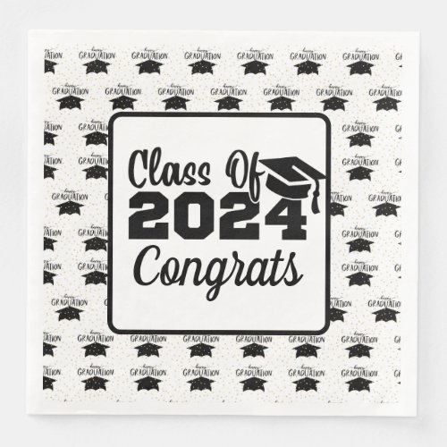 Class Of 2024 Graduation  Paper Dinner Napkins