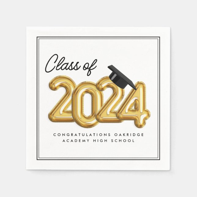 Class of 2024 Graduation Reception  Napkins (Front)