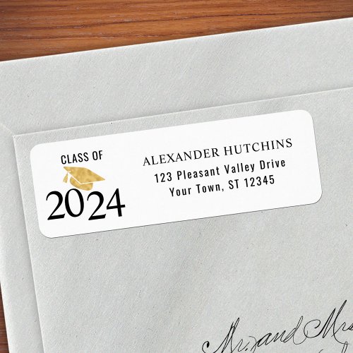 Class of 2024 Graduation Return Address  Label