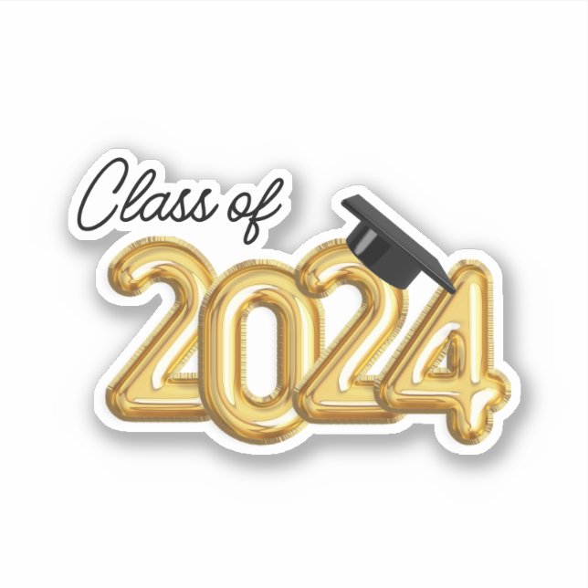 Class of 2024 Graduation  Sticker (Front)