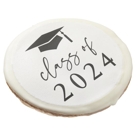 Class of 2024 Graduation Sugar Cookie (Angled)