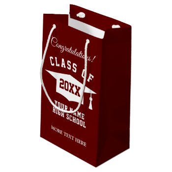 Class Of 2024 High School Color Graduate Gift Bags by logotees at Zazzle
