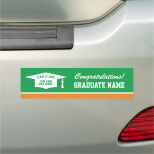 Class of 2024 High School Graduate congratulations Car Magnet
