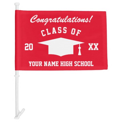 Class of 2024 High School Graduation Car Flags