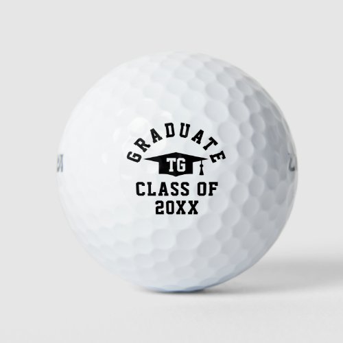 Class of 2024 High School Graduation custom name Golf Balls