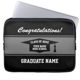 Class of 2024 High School graduation laptop sleeve