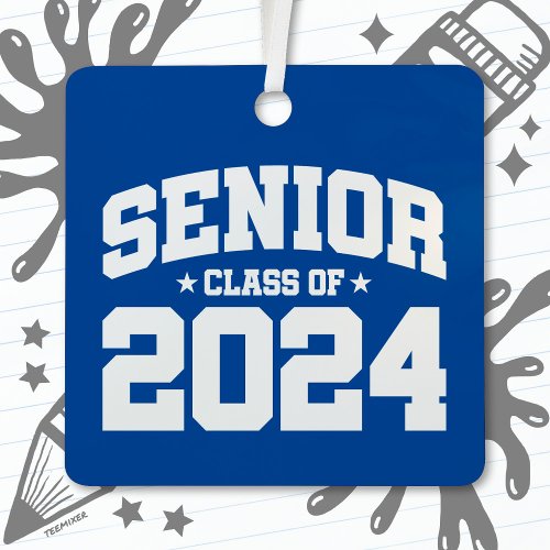 Class of 2024 High School Graduation Senior 2024 Metal Ornament