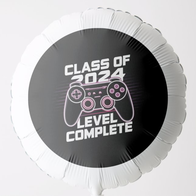 Class Of 2024 Level Complete Senior Graduation Balloon (Front)