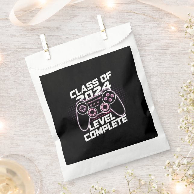 Class Of 2024 Level Complete Senior Graduation Favor Bag (Clipped)