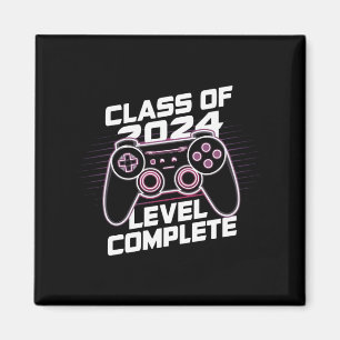 Class Of 2024 Level Complete Senior Graduation Magnet