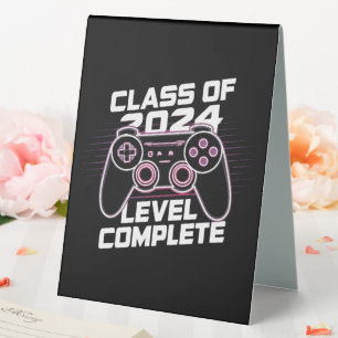 Class Of 2024 Level Complete Senior Graduation Table Tent