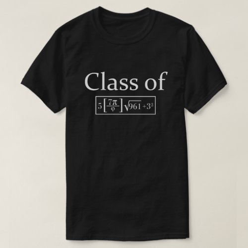 Class of 2024 Math Geek Funny Pi 8th Grade  T_Shirt