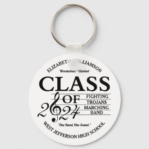 Class of 2024 Music Keychain