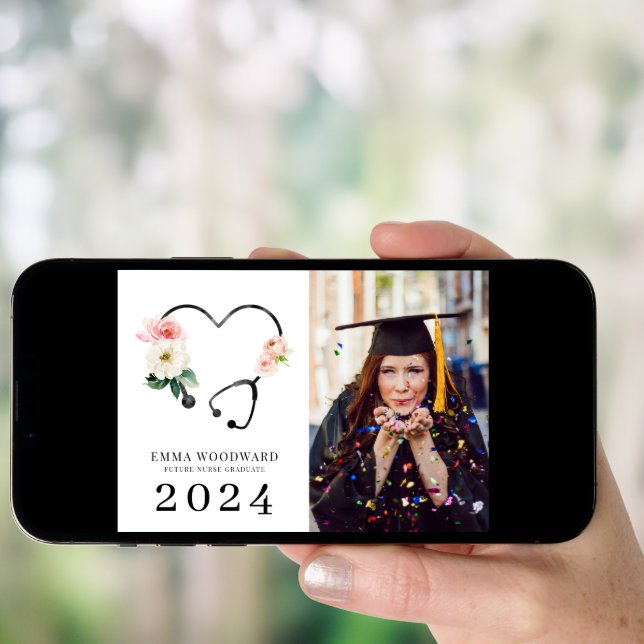 Class Of 2024 Nurse Graduation Photo Announcement (Front Digital)
