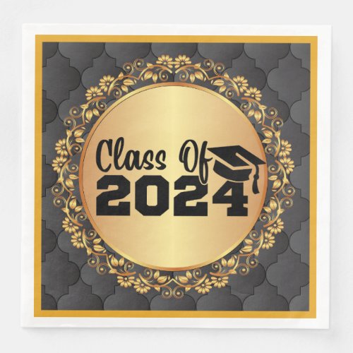 Class Of 2024 Paper Dinner Napkins