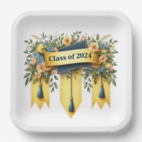 Class Of 2024 Paper Plates