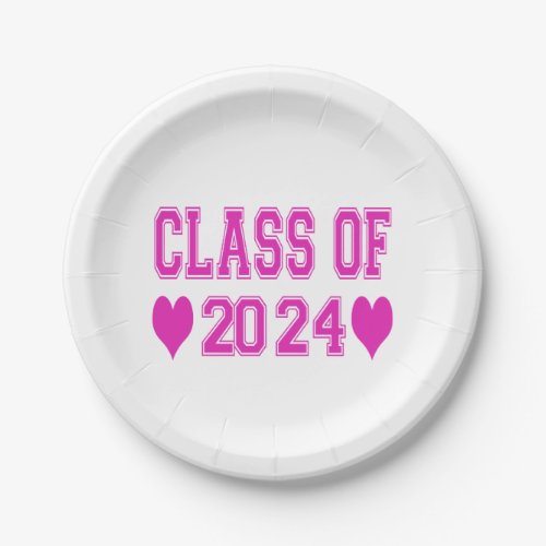 Class Of 2024 Paper Plates