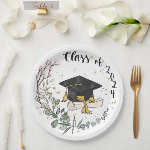 Class of 2024 paper plates