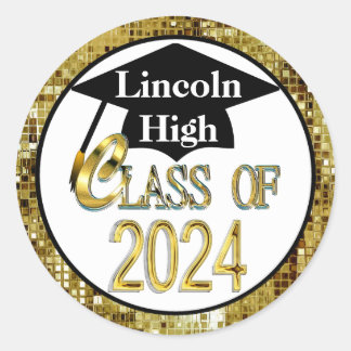 Class of 2024 Personalized Graduation Stickers