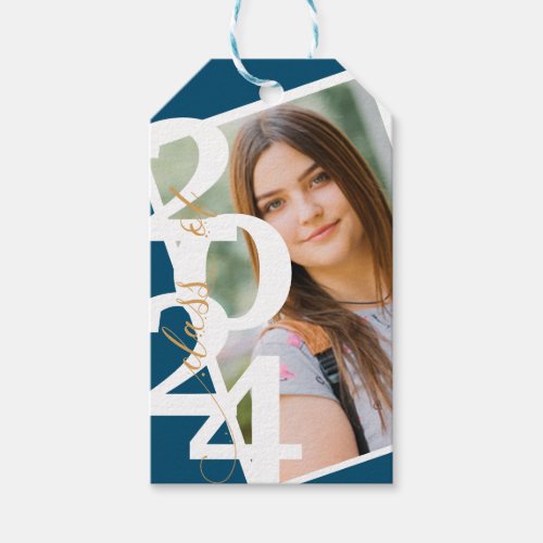 Class of 2024 Photo Graduation Gift Tags