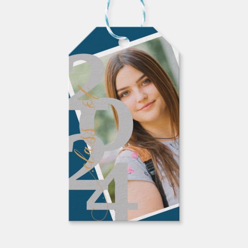 Class of 2024 Photo Graduation Gift Tags