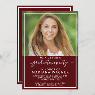 Class of 2024 Photo Graduation Party Invitation